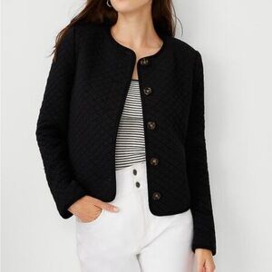 Ann Taylor Diamond Jacquard Jacket
